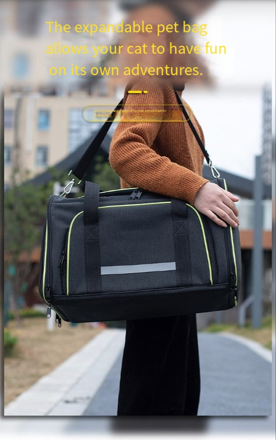 Bolso transportador plegable de un hombro para mascotas