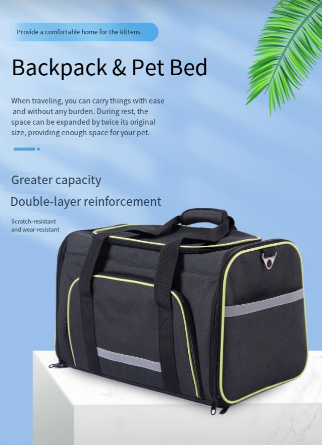 Bolso transportador plegable de un hombro para mascotas