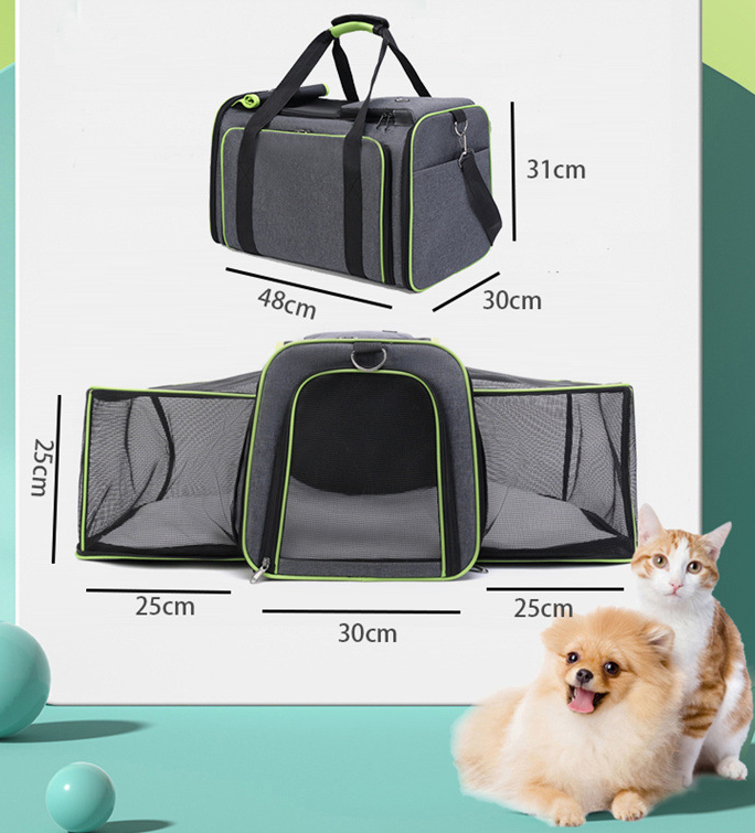 Bolso transportador plegable de un hombro para mascotas