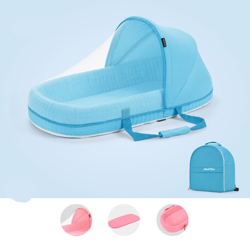 Cuna portátil multifuncional para bebé con mosquitera