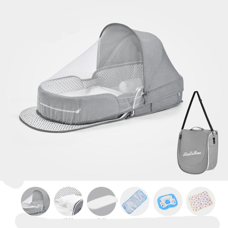 Cuna portátil multifuncional para bebé con mosquitera
