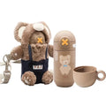 ✨ Vaso Térmico Teddy Bear 450ml 🥤 Con pajita y boquilla 2 en 1