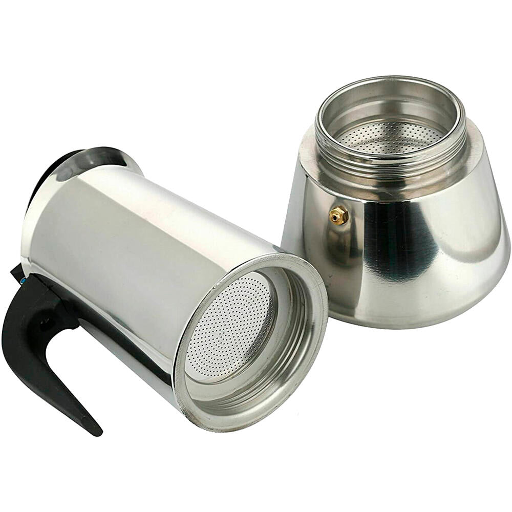 ☕ MokaLux 6™ – Cafetera de Acero Inoxidable