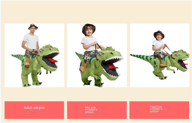 Disfraz Inflable de Dinosaurio T-Rex para Niños y Adultos