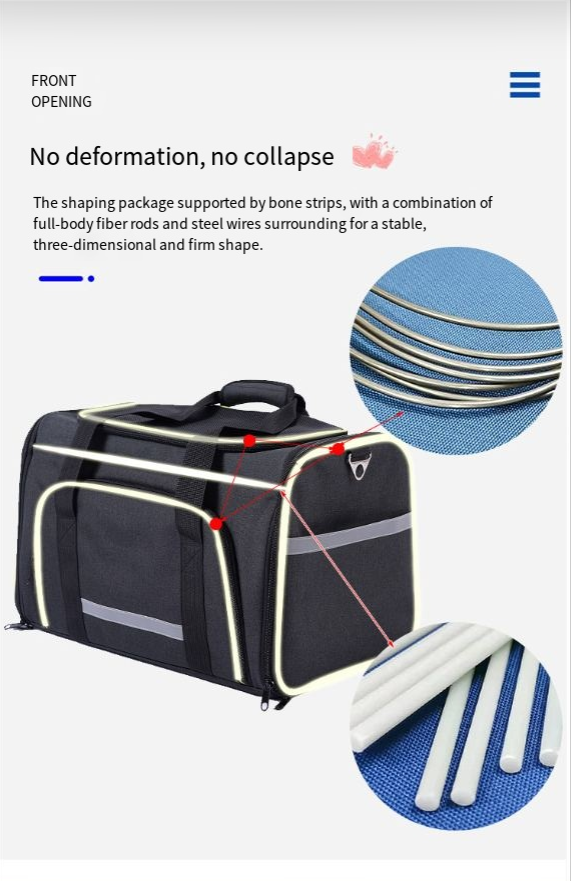 Bolso transportador plegable de un hombro para mascotas