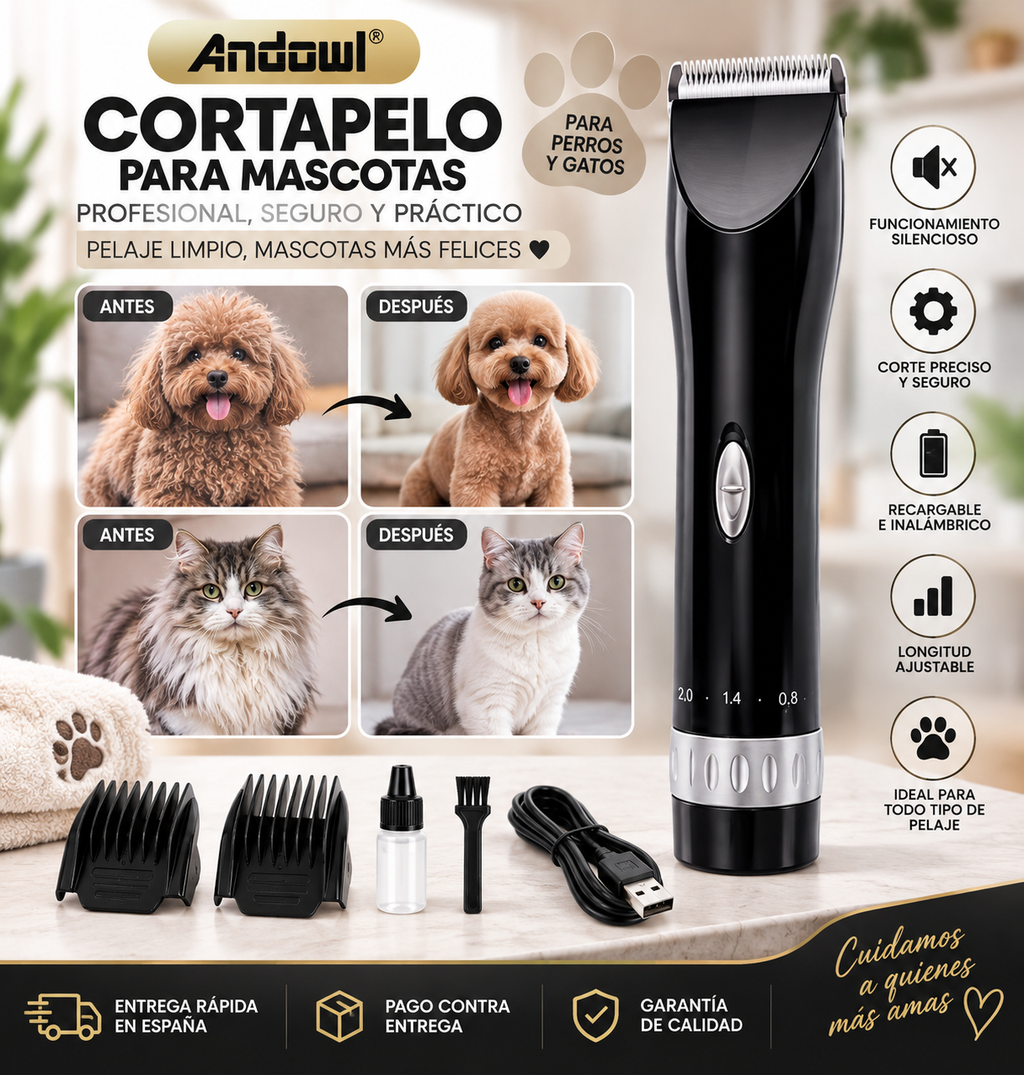 PetTrim Pro™ – Cortapelo Profesional para Perros y Gatos