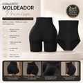 Conjunto Moldeador Premium – Shorts Push Up + Faja Reductora