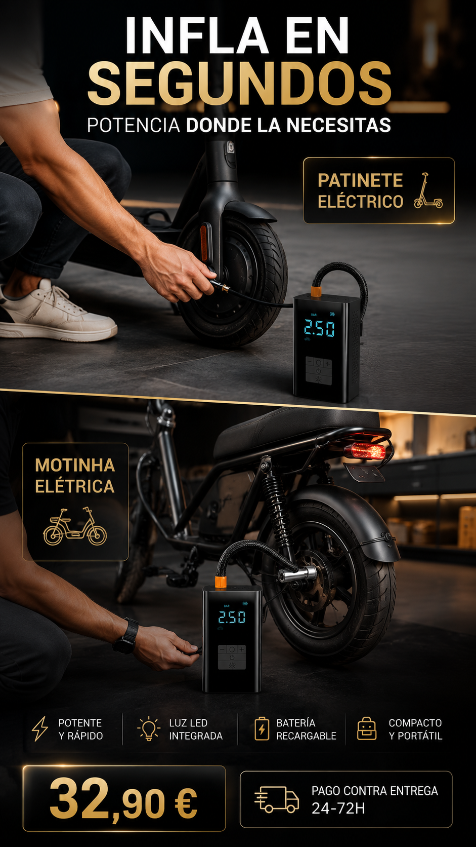 Compresor de Aire Portátil Inteligente