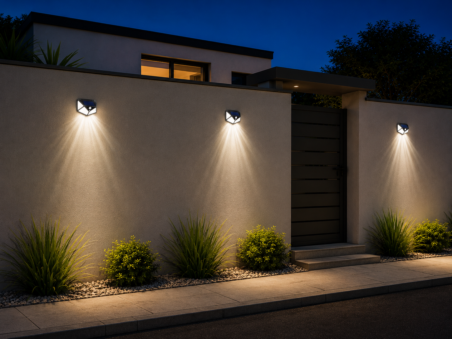 Pack de 5 Luces Solares LED con Sensor de Movimiento 20W