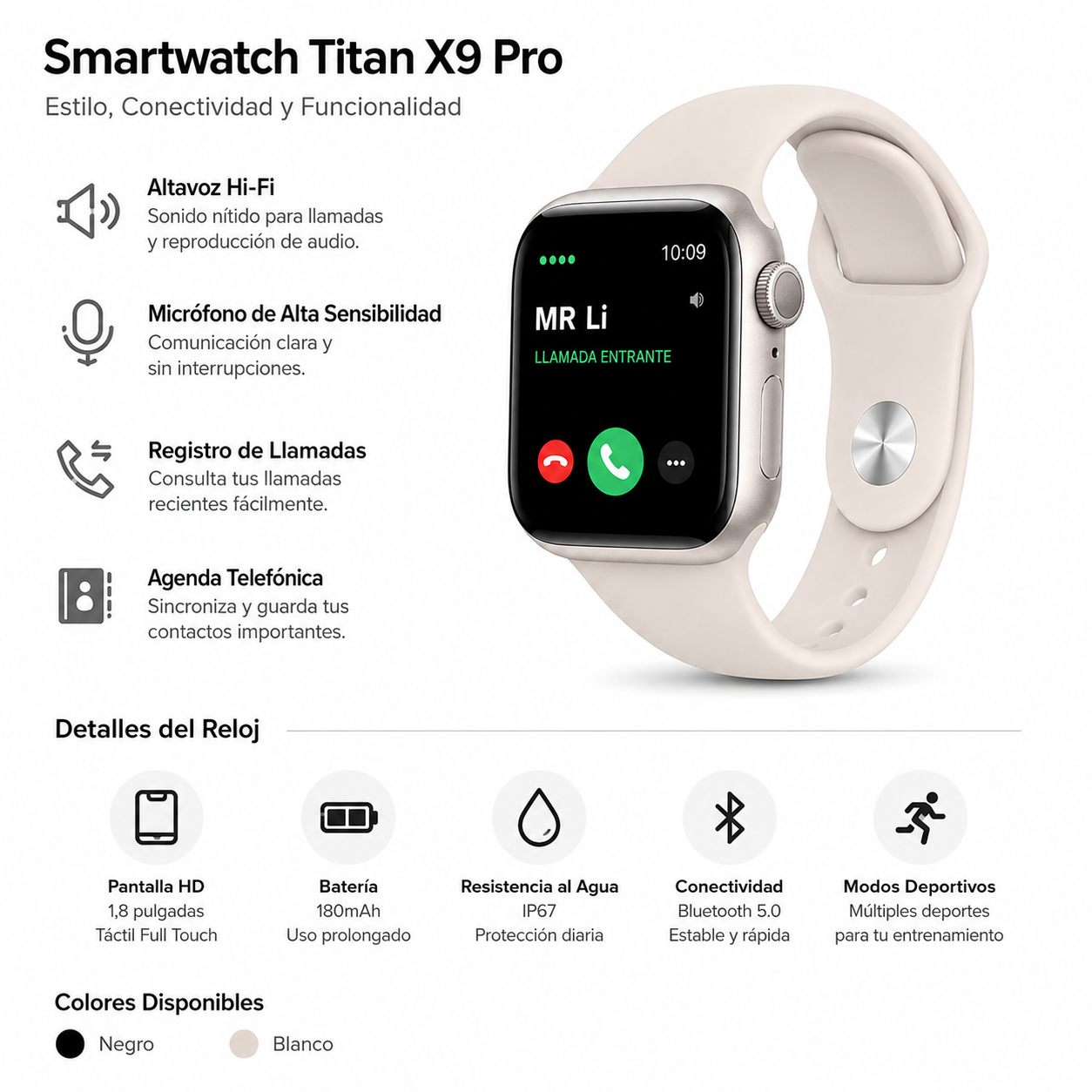 Smartwatch Titan X9 Pro
