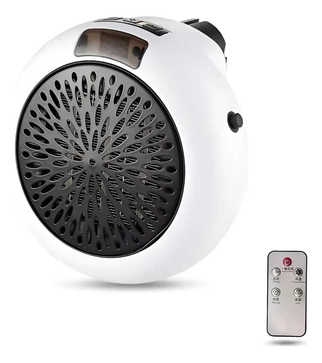 Calefactor Compacto 900W con Control Remoto y Temporizador ⭐