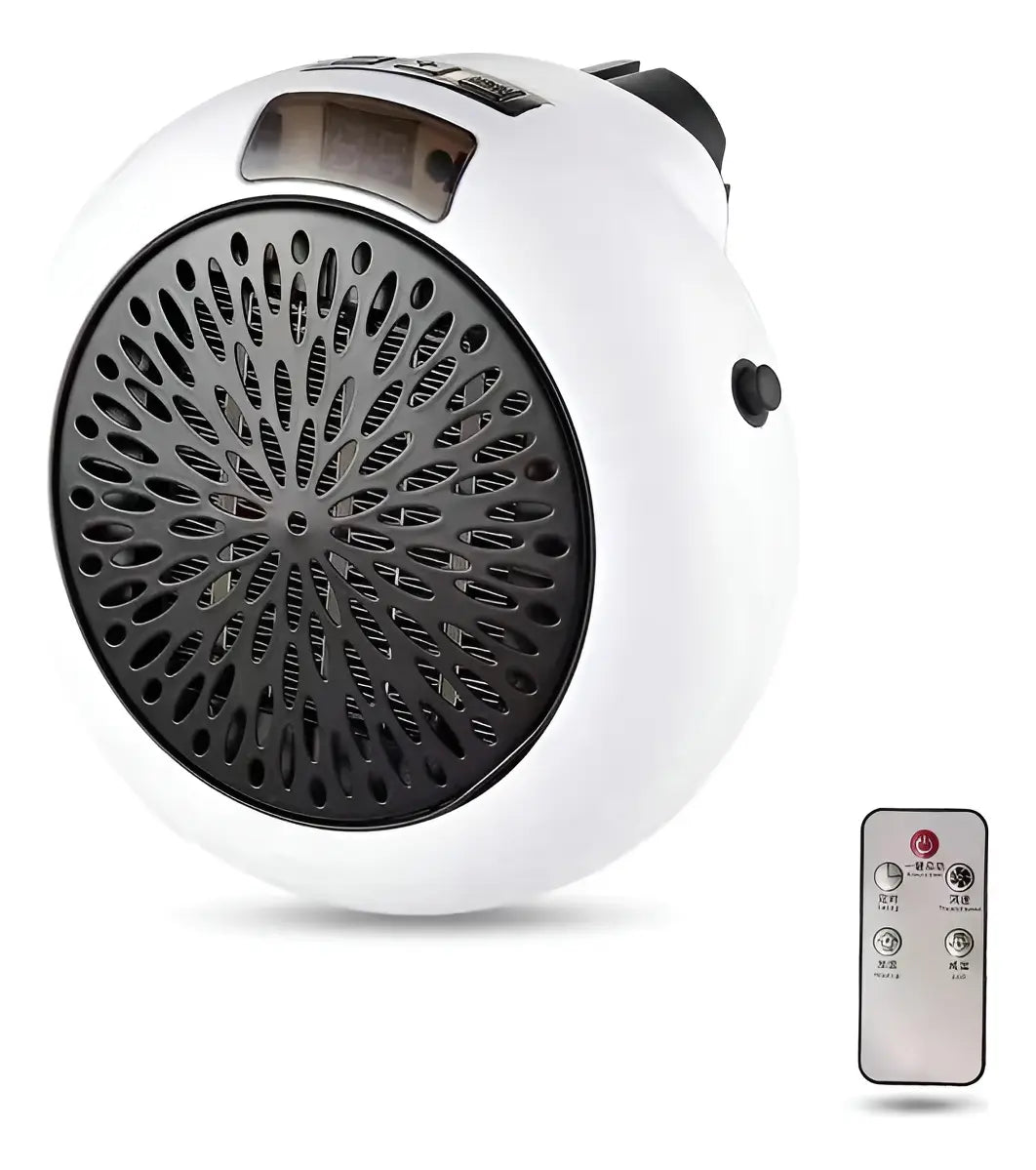 Calefactor Compacto 900W con Control Remoto y Temporizador ⭐