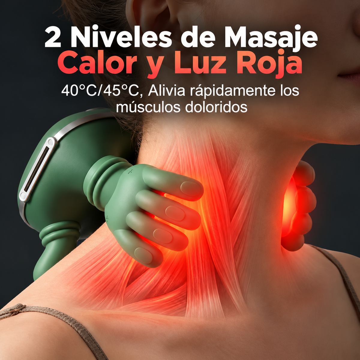 RelaxPro 4D™ – Masajeador de Cuello y Espalda