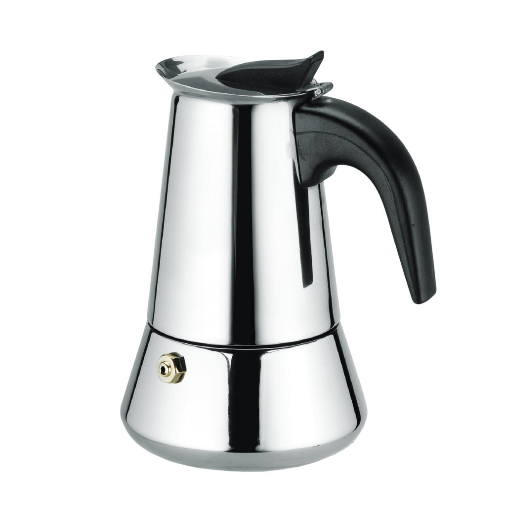 ☕ MokaLux 6™ – Cafetera de Acero Inoxidable
