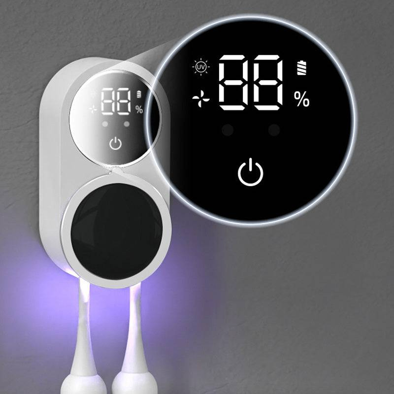 Esterilizador y secador de cepillos de dientes Smart UVC, montado en la pared