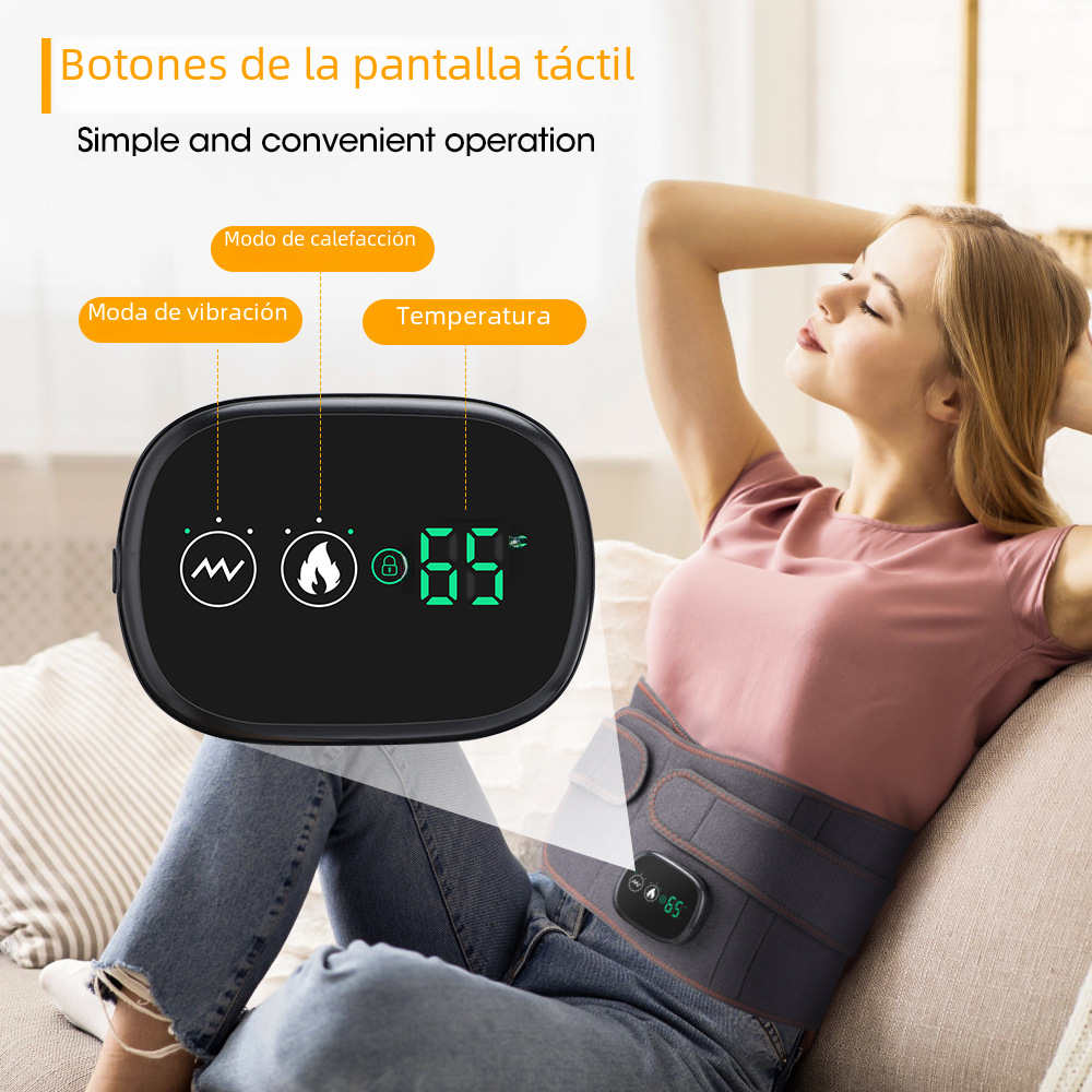Cinturón Eléctrico de Masaje y Calor para la Zona Lumbar