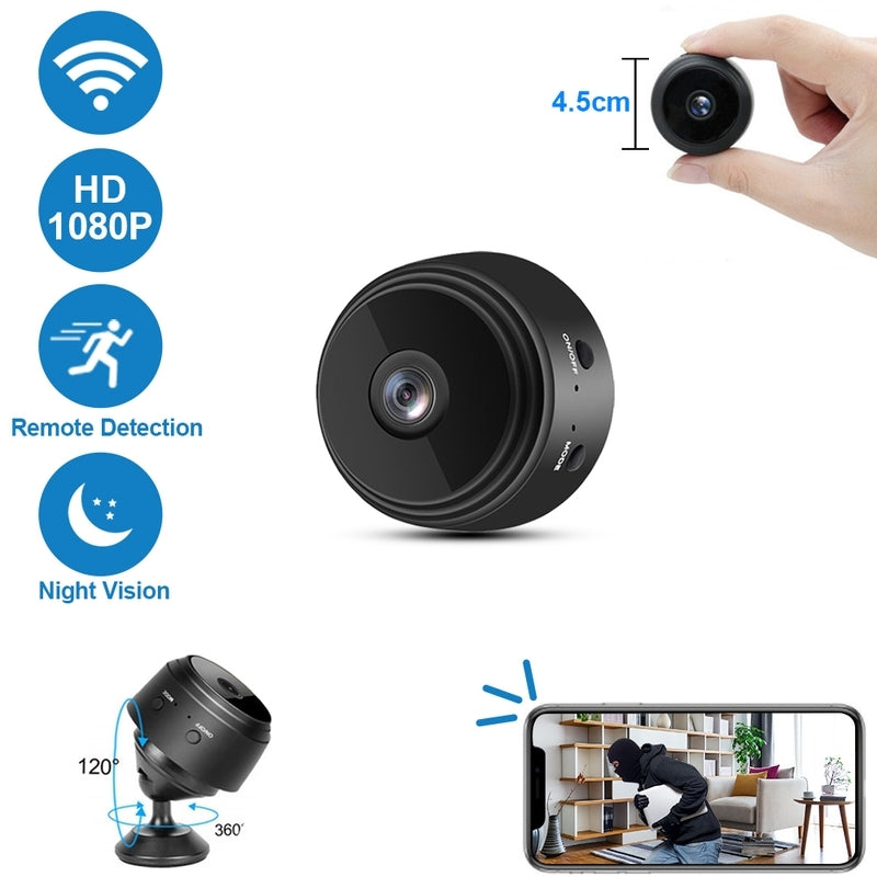 Pack de 4 Cámaras Inteligentes WiFi HD 1080P con Visión Nocturna